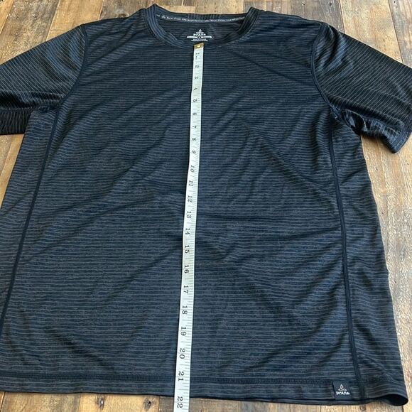MENS PRANA SIZE SMALL ORGANIC TEE BLACK - Picture 4 of 5